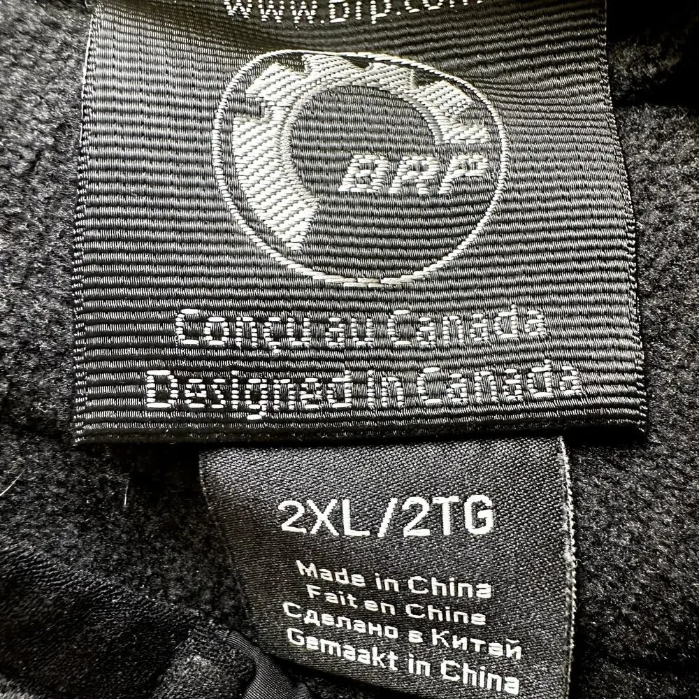 Ski Doo X Team Mid Layer Snow Jacket Hooded Full Zip Colorblock Black Yellow 2XL